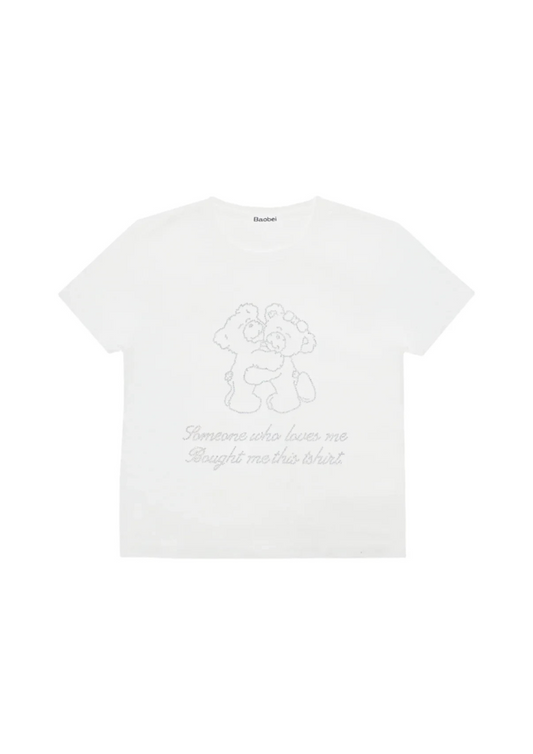 Teddy Tee in White