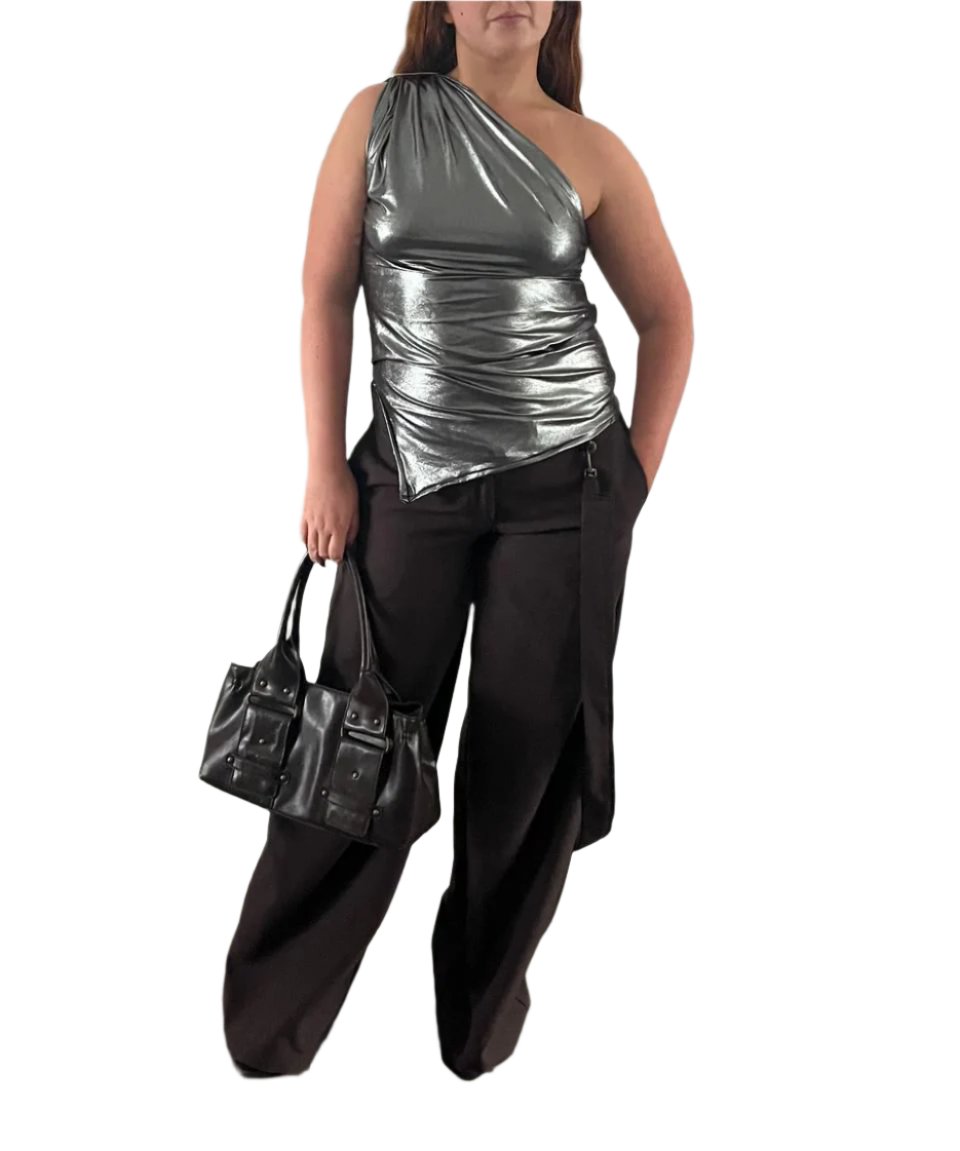 HANNAH' Top in Gunmetal